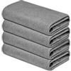 YUDANSI Magic Glass Cleaning Cloths - Streak-Free, Reusable & Highly Absorbent Microfibra Cloths for Windows, Mirrors & Stainless Steel (Grey)