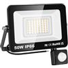 Willpower Faro LED Esterno 50W Faretti LED con Sensore di Movimento 3500K