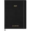 Moleskine Agenda Settimanale Verticale 2026-2027, Essential Planner 15 Mesi Con Slot Orari Giornalieri e Copertina Flessibile, Formato XXL 23,5x28,14 cm, Colore Nero