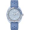 Bulova Orologio Analogico al Quarzo Giapponese Uomo Cinturino in Gomma Perforato 98B461