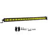 Willpower Barra LED 4x4 Barra Led Luci Ambra Gialla 50cm 90W Faretto Faro Luci da Lavoro Led 12V 24V 6000K Fendinebbia Impermeabile Luci Off Road per Fuoristrada Auto Camion Barca Moto