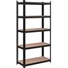 SONGMICS Scaffalatura a 5 Ripiani, Scaffale in Acciaio, Montaggio Rapido, Ute...