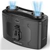 PANERGY Ventola portatile da 20000 mAh, ventilatore personale con clip a batteria ricaricabile, doppio motore fino a 40 ore di raffreddamento, 10 velocità, 16000 giri/min, ventilatore da collo per cintura per
