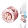 Genérico Mini ventilatore a clip, silenzioso a mano, regolabile a 360°, portatile, con batteria, per campeggio, escursionismo, viaggi, casa, ufficio, scuola, scrivania, cintura, collo, borsa da donna