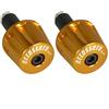ACCOSSATO Coppia di contrappesi Accossato oro per manubri con foro interno Ø da 12mm a 20mm per Yamaha R6 dal 2006 al 2019 (CC 600)