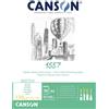 Canson carta 1557 Blocco da 50 fogli di carta da disegno, 120 g, grana legge...