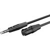 goobay cavo XLR da 3 pin a jack 6,35 mm, 2 m - microfono bilanciato e cavo audio, per microfono, mixer, interfaccia audio, attrezzatura DJ e studio - 80050