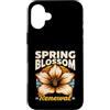 Spring Nature Blossom Retro Flower Custodia per iPhone 16 Plus Fiore di primavera rinnovo retrò tramonto fiore