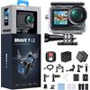 AKASO Brave 7 LE Action Cam 4K 30FPS 20MP WiFi, Fotocamera Subacquea 40M con ...