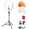 NEEWER 18"/45cm LED Ring Light con Supporto, Supporto per Telefono, Cold Shoe...
