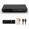 LONPOO Lettore BluRay Full HD, LP100 Lettori CD DVD 1080P con uscita HDMI/AV/coassia...