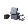 Anker MagGo Caricatore Wireless iPhone Cube 3 in 1 con MagSafe 15W, Caric Wir...