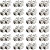 deleyCON 48x Modulo Keystone Jack CAT6a Cavo Patch Cavo di Rete Connettore Sc...