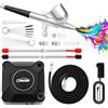 Oasser Mini Kit Aerografo,Airbrush con Compressore Aerografo Doppia Azione co...