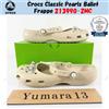 Crocs Classic Pearls Ballet Frappe 213990-2MC taglia unisex