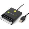 Techly 368260 Lettore di Smart Card USB Esterno Nero Nero