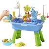 Generico Tavolo Ad Acqua per Bambini, Set Tavolo Giochi con Sabbia E Acqua, Giocattolo con Acquas Corrente, 54x29x53 Cm Gioco di Pesca E Scivolo per Bambini E Bambine Dais 3 agli 8 Anni