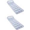 Bestway 43024 Materassino Deluxe Argento 1,88 m x 71 cm