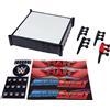 Mattel WWE Superstar Ring, set con etichette per Main Event e RAW, tappeto d...