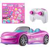 Hot Wheels Barbie Cabrio RC, auto rosa telecomandata con sticker adesivi inc...