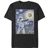 Star Wars T-Shirt da Uomo Starry Night Stormtrooper, Nero, XL