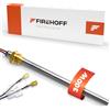 FIREHOFF Candela di accensione per stufa a pellet, 300 W, 140/150 mm, diametro 9,9 mm, filettatura 3/8 con capicorda - garanzia 1 anno (nuovo modello)