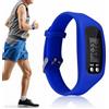 Genérico Orologio contapassi per camminare, braccialetto con monitor delle calorie digitale da 25 cm, dispositivo pedometro con monitoraggio dell'attività fisica, cinturino sportivo in TPU, registrazione a