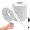 VEGCOO 6 Rotoli Nastro Sportivo, Autoadesiva Bende Nastro Bendaggio Sportivo Non Tessuto Autoadesivo Benda, Bende Elastiche Sportivi per Pallavolo, Boulder, Basket (Blanco)