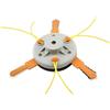 SagaSave Testa universale per decespugliatore, filettatura M10 x 1,25 cm, doppio uso, testa per tagliabordi, testa di ricambio universale per decespugliatore a benzina