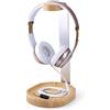 Avantree Universale Headset Stand Cuffie Supporto Legno & Alluminio con Ferma...