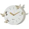 Arti & Mestieri Battito d'Ali - Orologio da parete di Design 100% Made in Italy - in Ferro, diametro 30 cm (Cenere e crema)