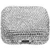 Toyvian Mini posacenere antivento con coperchio, posacenere tascabile in acciaio inossidabile con strass per fumatori - Portasigarette portatile compatto per auto, esterno, viaggio