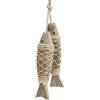 Generisch Decorazioni in legno di pesce | 2 pezzi decorazioni per pesci da appendere - spiaggia decorazione per la casa | ornamenti nautici per bagno, decorazione interna della casa, casa di mare