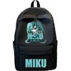 Zhongkaihua Miku, zaino a tracolla in tela con stampa anime, grande capacità, per computer portatile (30 x 14 x 43 cm), Tipo 9, 30*14*43cm
