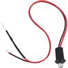 jiyaohui 12V Manichino Lampeggiante Falso Allarme Auto Cruscotto Monte LED Luce (Rosso)