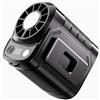 SWTHM Ventola di raffreddamento personale portatile indossabile con clip in vita, 13000 giri/min, 5 velocità regolabili, ventilatore da cintura con semiconduttore rapido e luce a LED per vita e collo