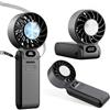 duludulu Ventilatore a mano, Mini ventilatore portatile, 100 livelli di potenza, ventilatore manuale piccolo con batteria ricaricabile USB, silenzioso ventilatore tascabile per viaggi, ufficio e