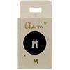Depesche 11834-013 Charm Lettera M, Pendente Placcato Oro per collane, bracciali e Orecchini, Ideale Come Piccolo Regalo, Multicolore, Normal