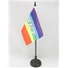 AZ FLAG Bandiera Da Tavolo Arcobaleno Pace 15X10Cm - Piccola Bandierina Peace - Rainbow Flag 10 X 15 Cm