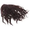 SAFIGLE Topper Capelli Ricci Marrone per Donne Copertura Naturale | Materiale Termoresistente, Riutilizzabile e Facile da Pulire, per Capelli Corti e Diradati, Lavoro o Festa
