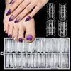MELLIEX 150 Pezzi Nail Dual Form Kit, Nail Form Tips Unghie Ricostruzione per Unghie Mani e Piedi Copertura Completa & Parziale Riutilizzabili per Manicure Salone DIY, 15 Misure