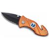 AUSONIA Coltello tasca cm 15 manico alluminio con tagliacintura
