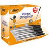 Bic Cristal Original Punta Media 1 mm Confezione 100 Penne Colore Nero, Confe...
