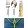 Opinel Set Completo da Pic Nic + con Coltello N°8 in Legno di Faggio, 2 Ins...