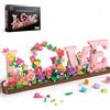 Booyuer Arte LOVE per Adulti, 791 Pcs Kit di Costruzione Bouquet di Fiori per Decoraz...