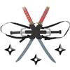 Udekit Set Armi Ninja per Bambini con Zaino, Spada Katana e Coltelli Giocatto...