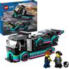 LEGO City Auto da Corsa e Trasportatore, Macchina e Camion Giocattolo per Bam...