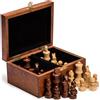 Husaria, Pezzi Scacchi Staunton da Torneo, N. 4, con 2 Regine Extra, Re da 76...