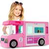 Mattel Barbie Camper dei Sogni Veicolo 3 in 1 Trasformabile con Piscina PickUp e B...