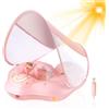 WYRIAZA Salvagente Neonato con Parasole | Ciambella Neonato Mare SPF 50+ | Sa...